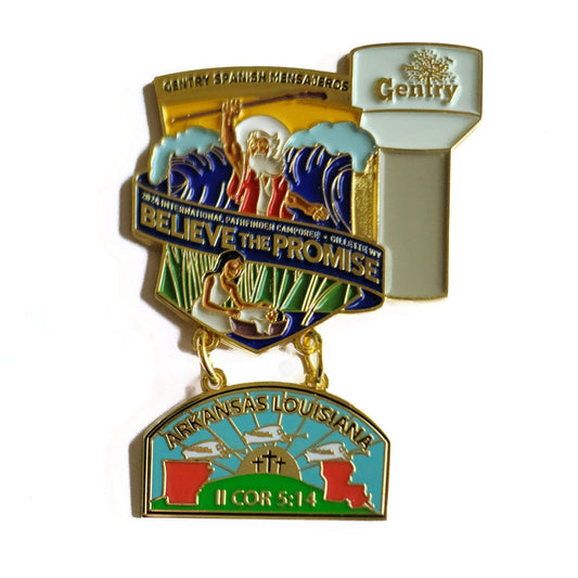 Gentry Spanish Mensajeros 2024 Believe the Promise pin